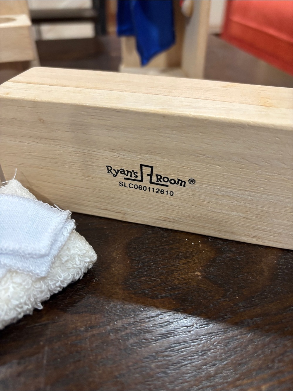 Ryan’s Room Wooden Dollhouse Bathroom Set - Natural Wood with Blue Accents - Picture 6 of 6